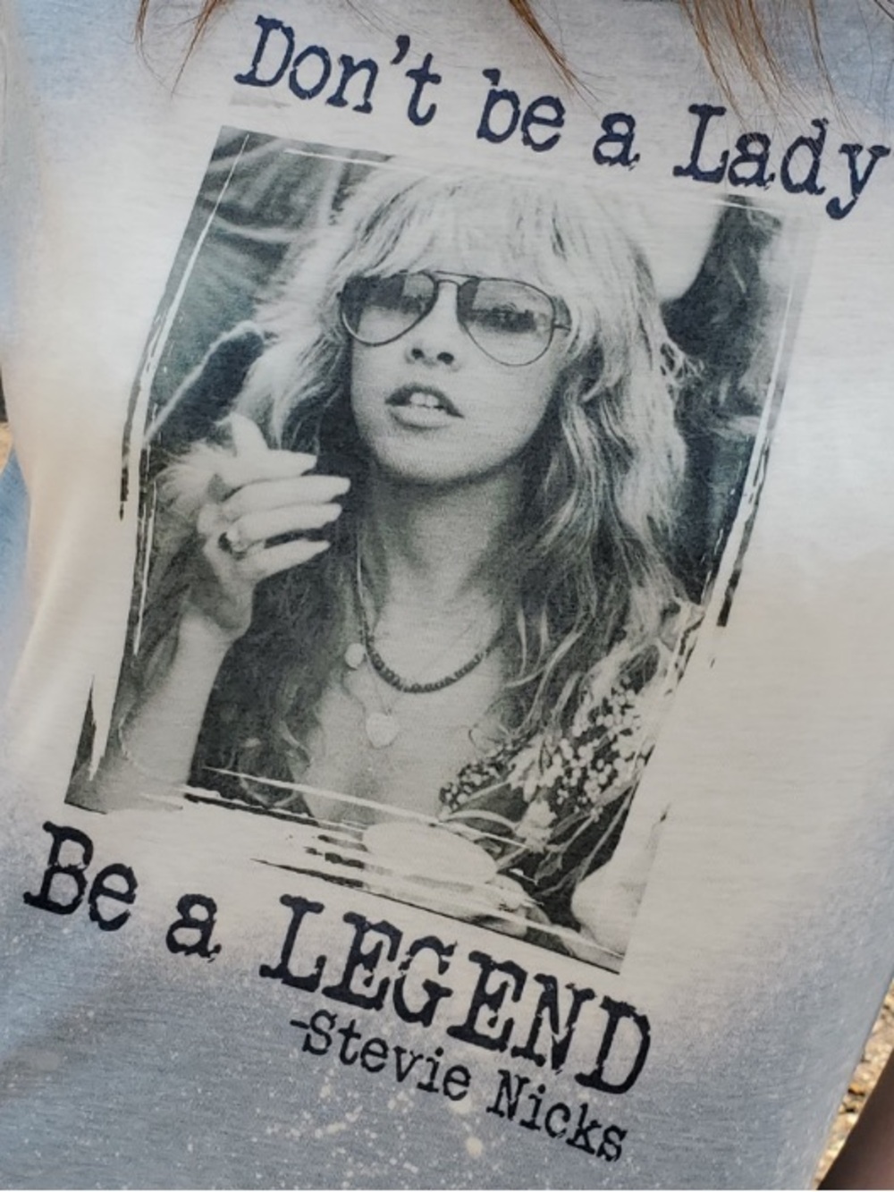 Stevie Nicks Don't Be A Lady Be A Legend Graphic Tee Size Large Fleetwood Mac